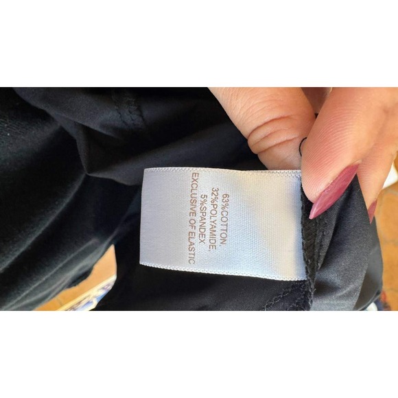 Caroline Constas Black Smocked Poplin Ruffle Tiered Off the Shoulder Dress M - Picture 7 of 7